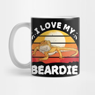 I Love My Beardie Funny Bearded Dragon Fanatic Mug